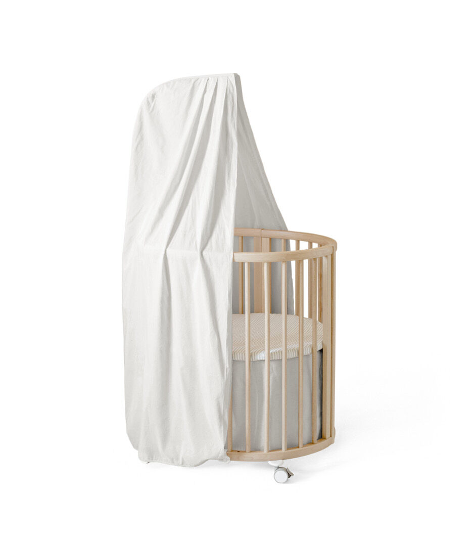 Stokke® Sleepi™ Grey Mini Bed Skirt by Pehr, Grey, mainview